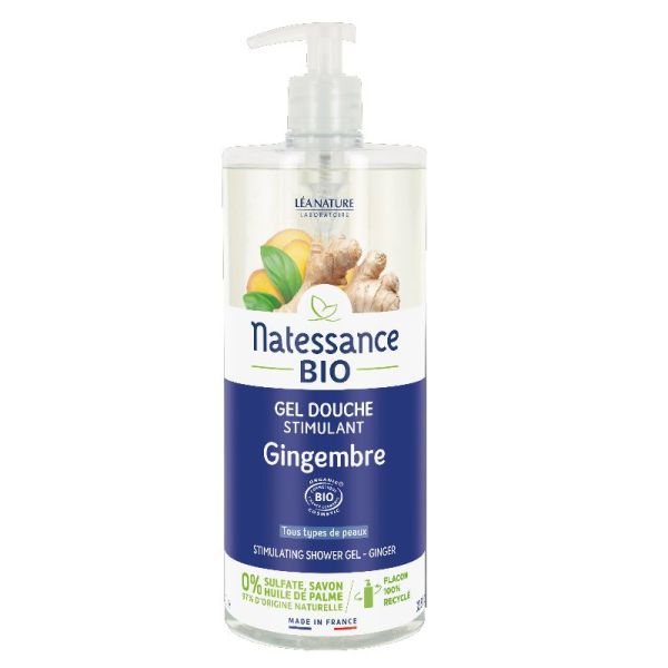 Natessance gel douche gingembre Bio 1 litre