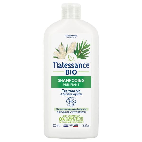 Natessance shampooing purifiant Tea Tree bio 500ml