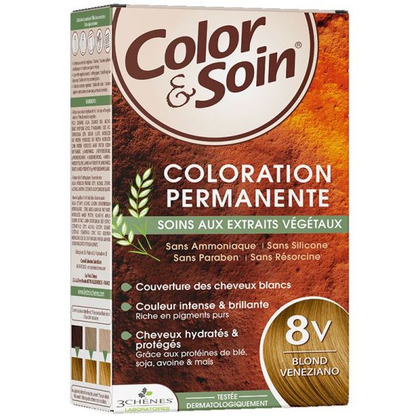 3Chênes Color & Soin Coloration Permanente 8V blond veneziano