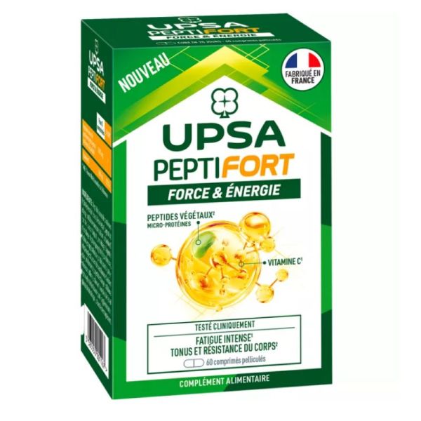 UPSA Peptifort Force & Énergie Fatigue Intense 60 comprimés