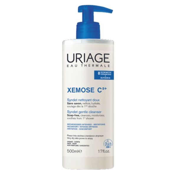 Uriage Xémose C8+ Syndet nettoyant peaux très sèches à tendance atopique 500ml