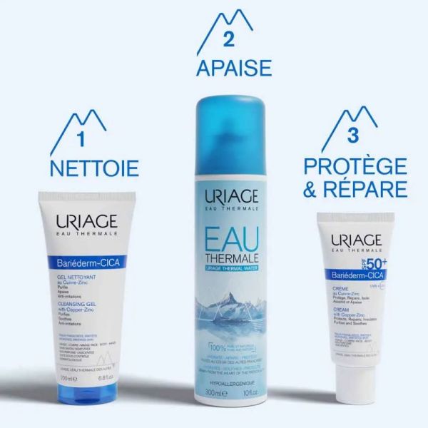 Uriage Bariéderm Cica SPF50+ crème réparatrice au cuivre-zinc 40ml