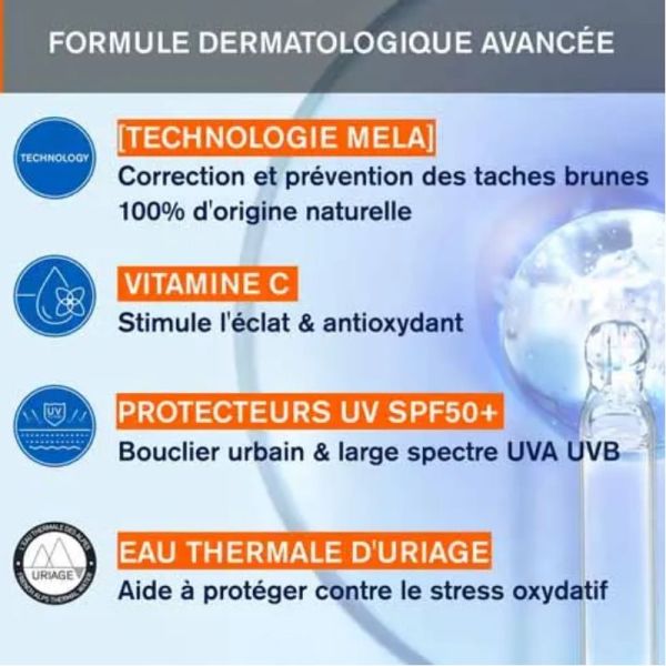 Uriage Depiderm soin jour antitaches SPF50+ 30ml