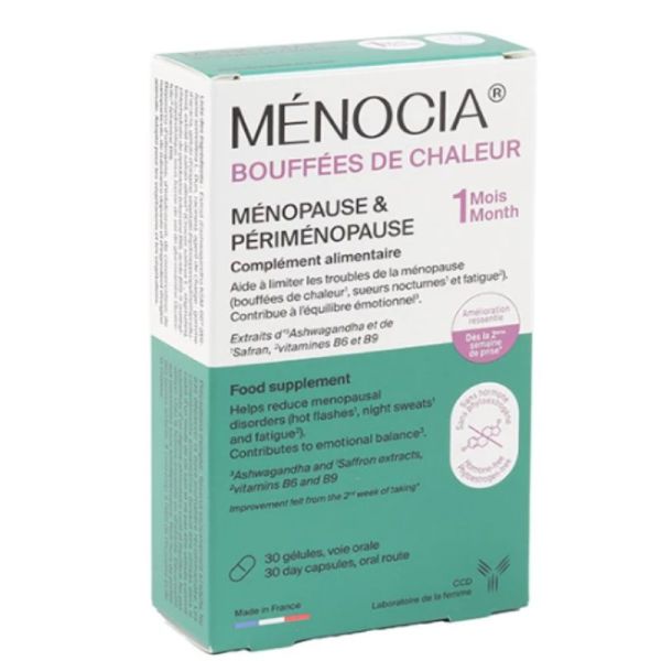 CCD Ménocia bouffées de chaleur ménopause & périménopause 30 gélules