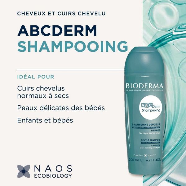 Bioderma ABCDerm shampoing douceur 200ml
