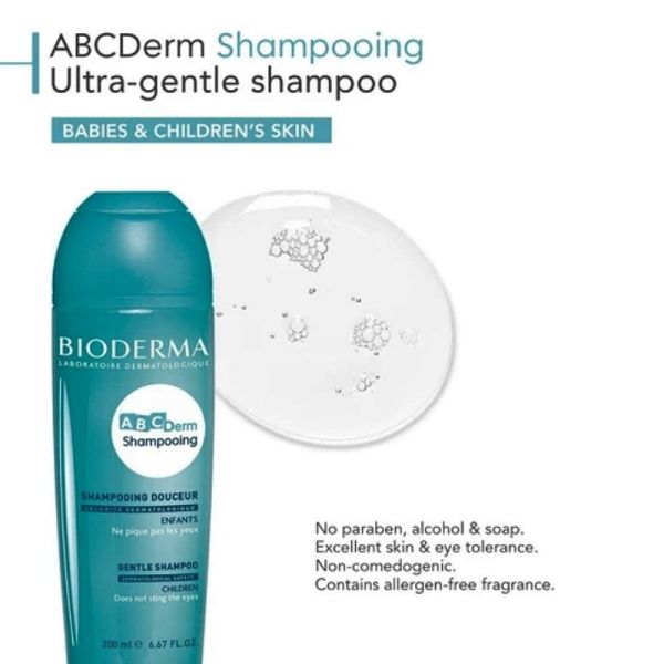 Bioderma ABCDerm shampoing douceur 200ml