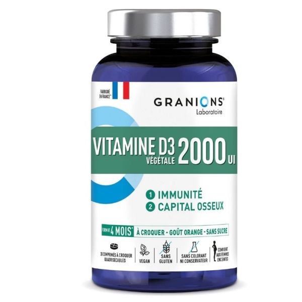 Granions Vitamine D3 2000 UI 30 Comprimés à Croquer