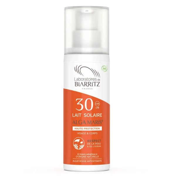 Laboratoires de Biarritz solaires lait SPF30 Bio peaux sèches 100ml