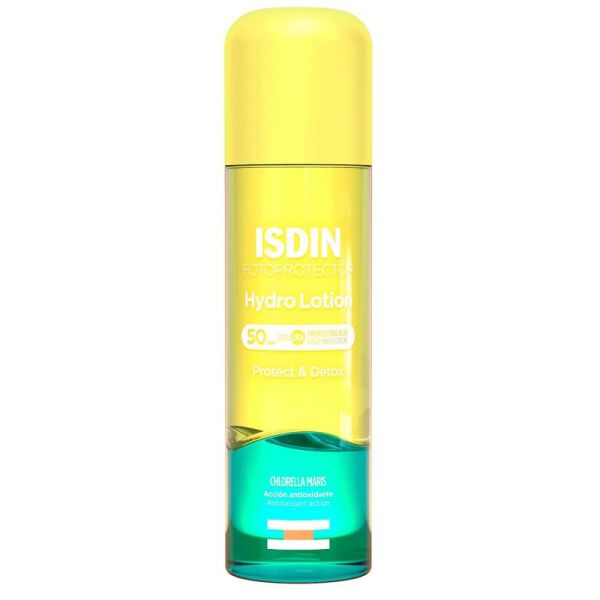 Isdin Photoprotector Hydro Lotion Huile solaire antioxydante biphasique SPF50 200ml