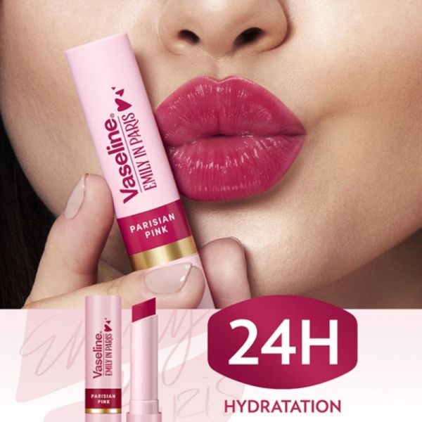 Vaseline Emily in Paris baume à lèvres teinté Parisian Pink 3g