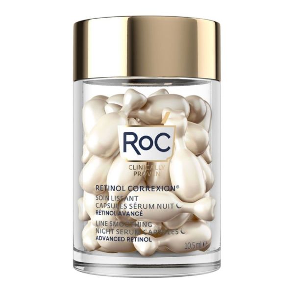 RoC Retinol Correxion soin lissant capsules sérum nuit 30 capsules biodégradables