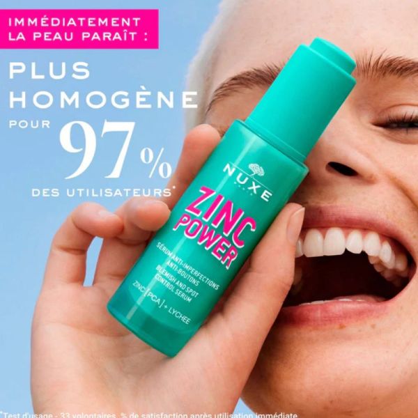 Nuxe Zinc Power sérum anti imperfections anti boutons 30ml