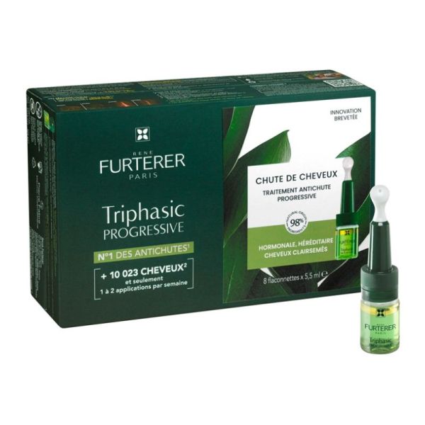 René Furterer Triphasic Progressive chute de cheveux traitement antichute progressive 8 x 5,5 ml
