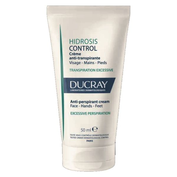 Ducray Hidrosis Control crème anti-transpirante visage mains pieds 50ml