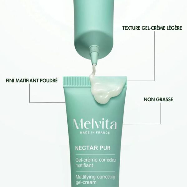 Melvita Nectar Pur gel crème correcteur matifiant Bio 40ml