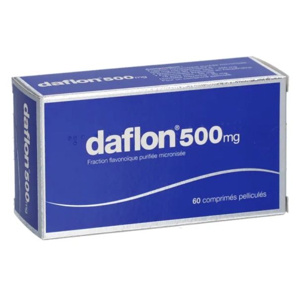Daflon 500mg veinotonique 60 comprimés