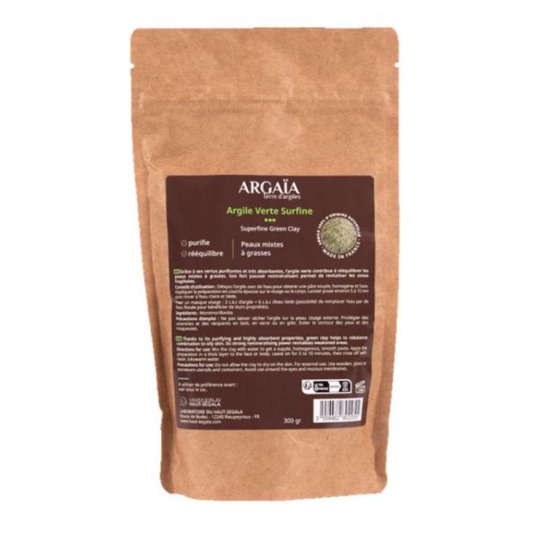 Argaia argile Verte surfine 300g