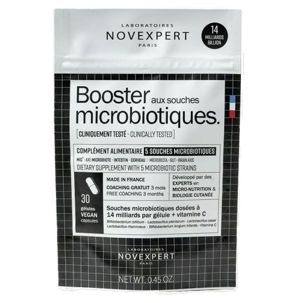 Novexpert Booster aux souches microbiotiques peaux sensibles 30 Gélules