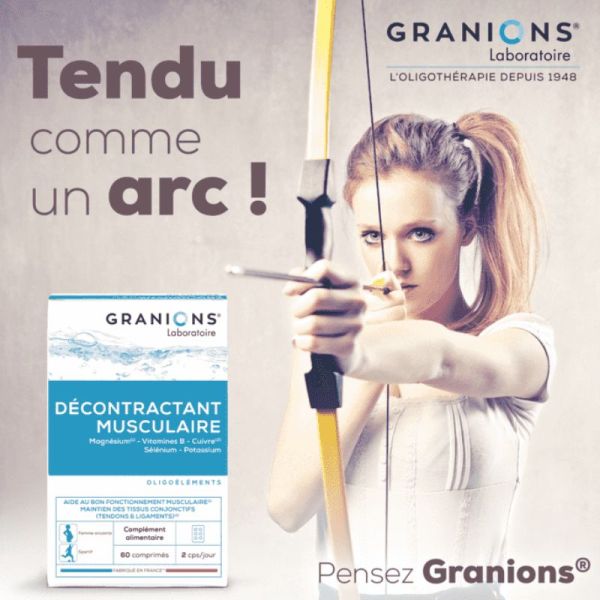 Granions décontractant musculaire 60 comprimés