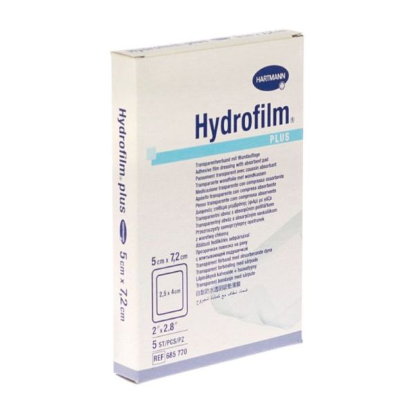 Hartmann Hydrofilm 5 X 7,2 cm 10 pansements