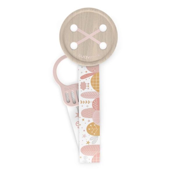 Suavinex Attache sucette ruban Dreams Rose