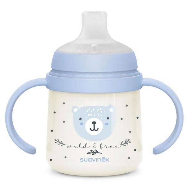 Suavinex Biberon à Anses Wild & Free Night and Day Bleu +6M 150 ml
