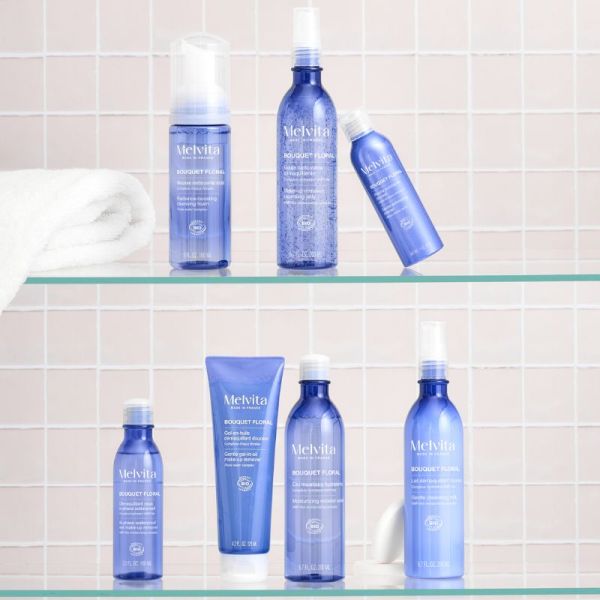 Melvita bouquet floral détox mousse nettoyante bio 50ml