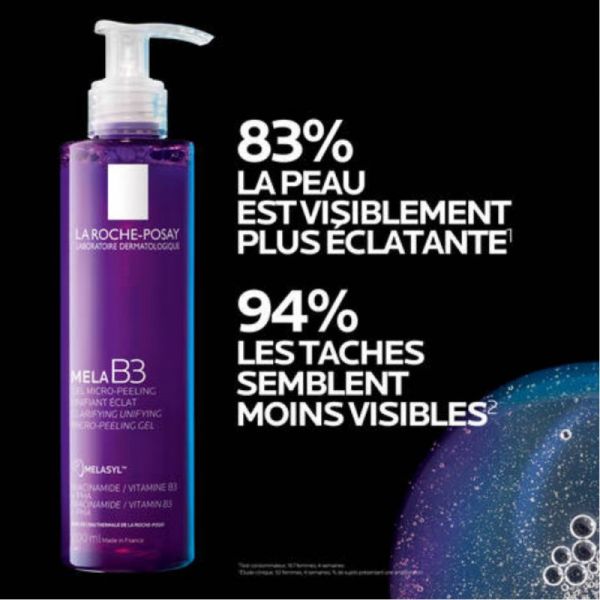 Roche Posay Mela B3 gel micro-peeling unifiant éclat 200ml