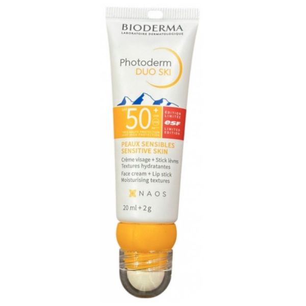 Photoderm Duo Ski Crème Visage SPF50+ 20 ml + Stick Lèvres SPF50+ 2 g