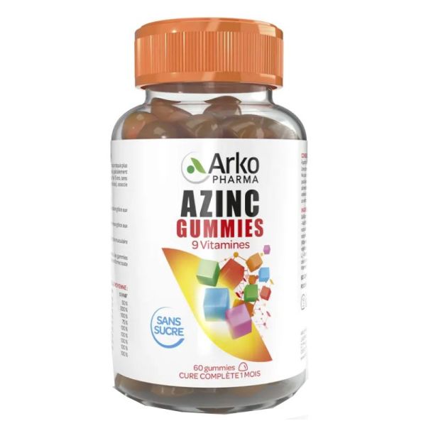 Arkopharma Azinc multivitamines 60 gummies sans sucres