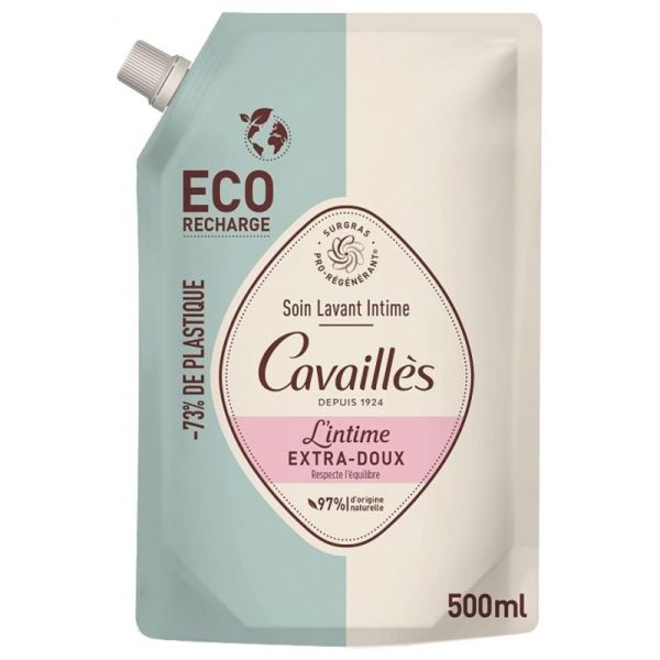 Cavaillès soin lavant Intime extra-Doux éco recharge 500 ml