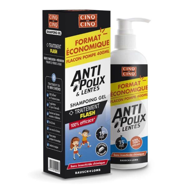 Cinq sur Cinq shampoing gel anti-poux et lentes 400 ml
