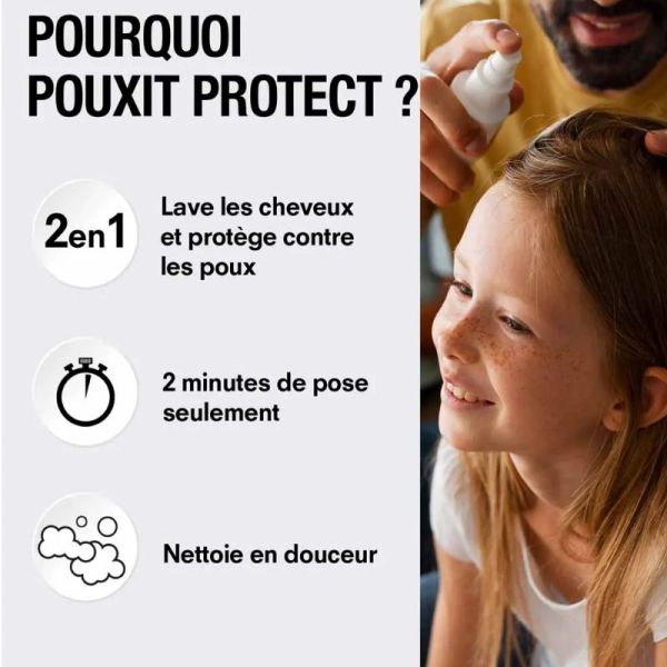Pouxit Protect shampooing lavant protecteur 72H 200ml