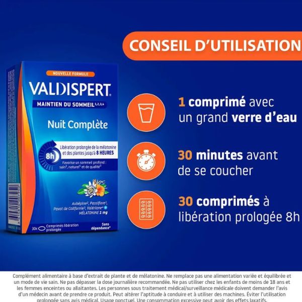 Valdispert Nuit complète 30 comprimés