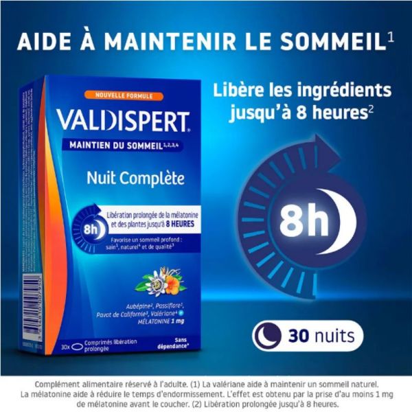 Valdispert Nuit complète 30 comprimés