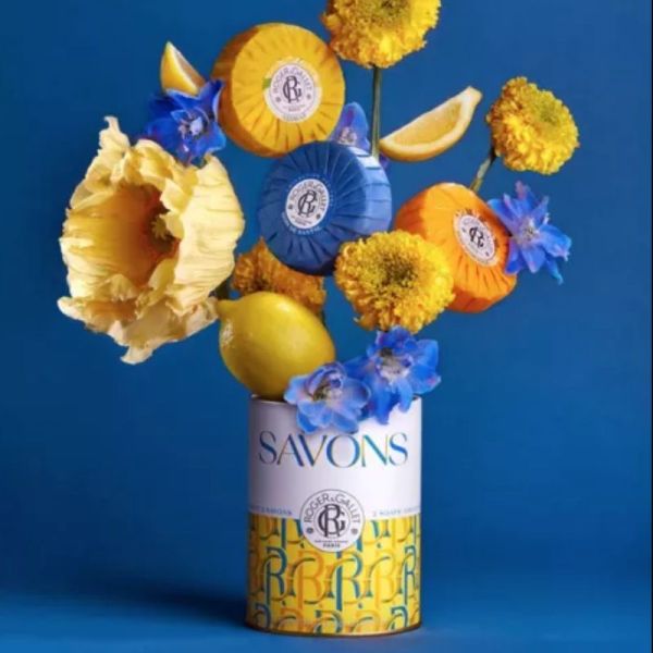 Roger & Gallet coffret savons bienfaisants Cédrat, Bois d'orange, Bois de santal 3 x100g