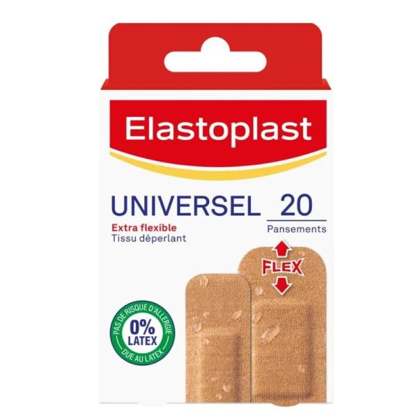 Elastoplast pansement universel flex 20 pansements 2 tailles