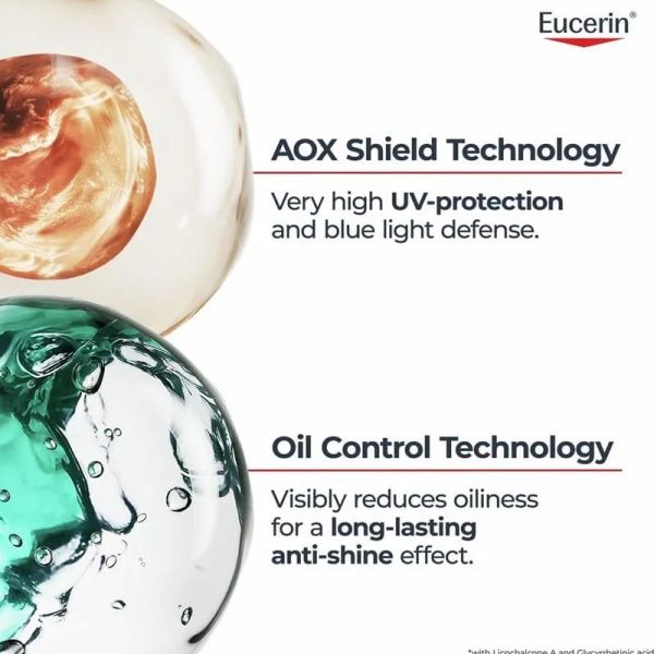 Eucerin Sun Protection Oil control gel crème SPF50+ 200ml
