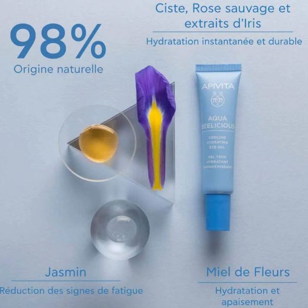 Apivita Aqua Beelicious gel rafraîchissant et hydratant yeux 15ml