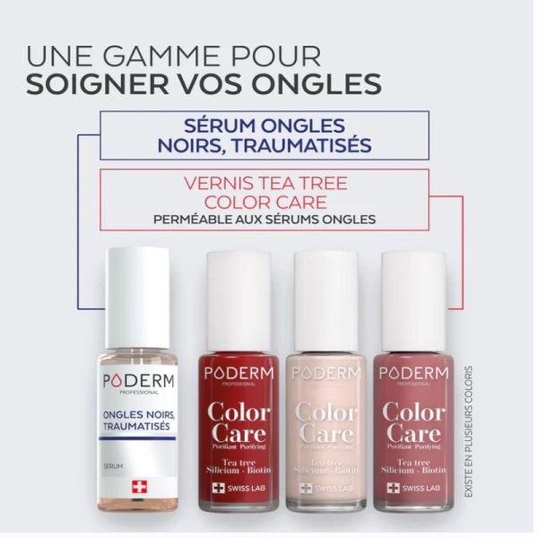 Poderm sérum fortifiant ongles noirs, traumatisés 8ml