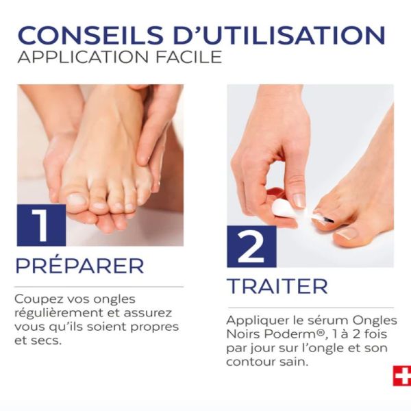 Poderm sérum fortifiant ongles noirs, traumatisés 8ml