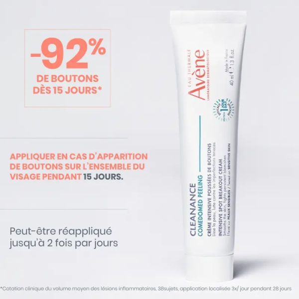 Avène Cleanance Comedomed peeling crème intensive poussées de boutons 40ml