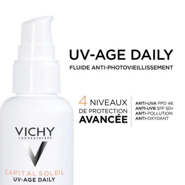 Vichy Capital Soleil SPF50+ protection solaire anti-âge 40ml