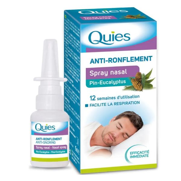 Quies anti ronflement spray nasal pin eucalyptus 15ml
