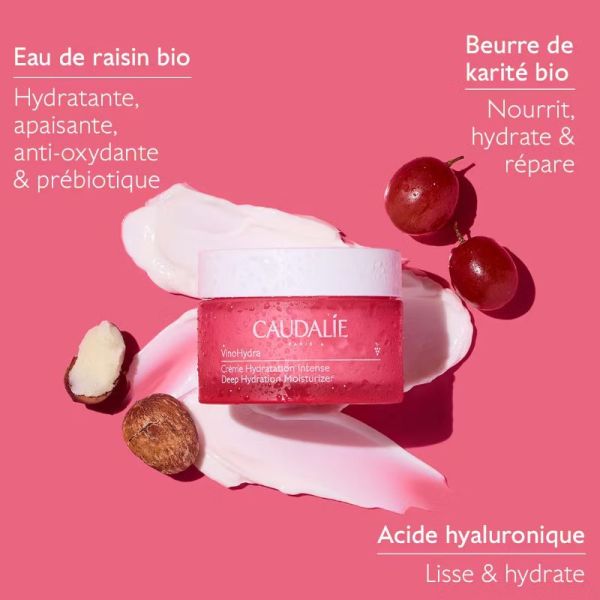 Caudalie VinoHydra crème hydratation intense 50ml
