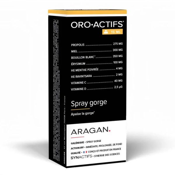 Aragan Synactifs Oro Actifs Spray Gorge 15 ml