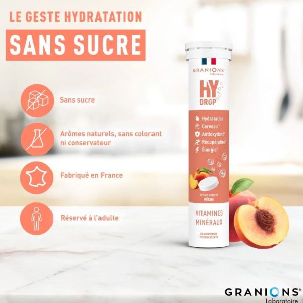 Granions Hydrop hydratation pêche 20 comprimés