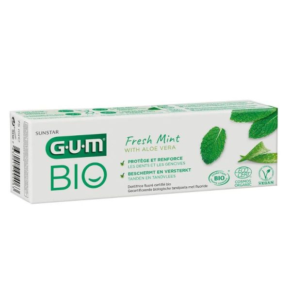 Gum dentifrice protection quotidienne bio fresh mint 75ml