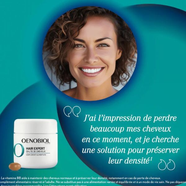 Oenobiol Hair Expert chute cheveux 30 capsules