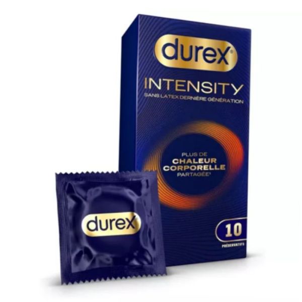 Durex Intensity Préservatifs sans latex 10 préservatifs